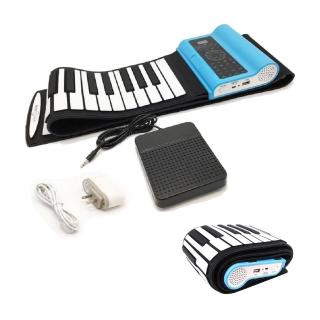 【OPPA】88鍵手捲鋼琴 粉藍色｜手捲電鋼琴(Oppa HP-88 公司貨)