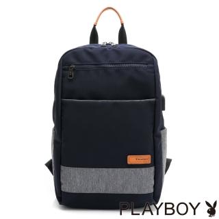 【PLAYBOY】機能後背包 City系列(藍色)
