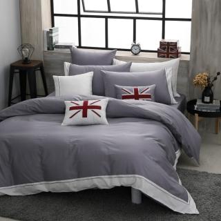 【JIAS LIVING 家適居家】100%精梳棉四件式薄被套床包組城市系列（特大）