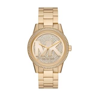 【Michael Kors】經典滿鑽MK亮金腕錶(MK6862)