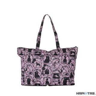 【HAPI+TAS】新 日本原廠授權 摺疊肩背包 睡美人紫(H0001/摺疊旅行袋/托特包/購物袋)