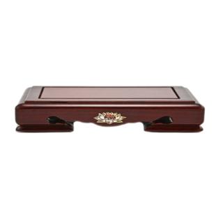 【十方佛教文物】紅檀鋸花單片供水桌8吋8