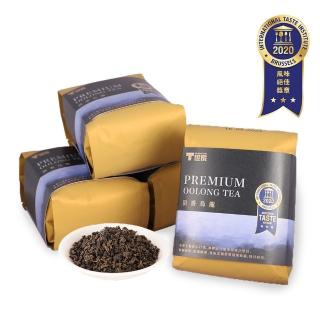 【T世家】台灣得獎茶頂香烏龍茶葉300gx4包(共兩斤/榮獲iTi食品米其林最高三星獎/凍頂烏龍茶/充氮保鮮)