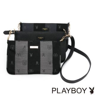 【PLAYBOY】三層包 Cascade系列(黑色)