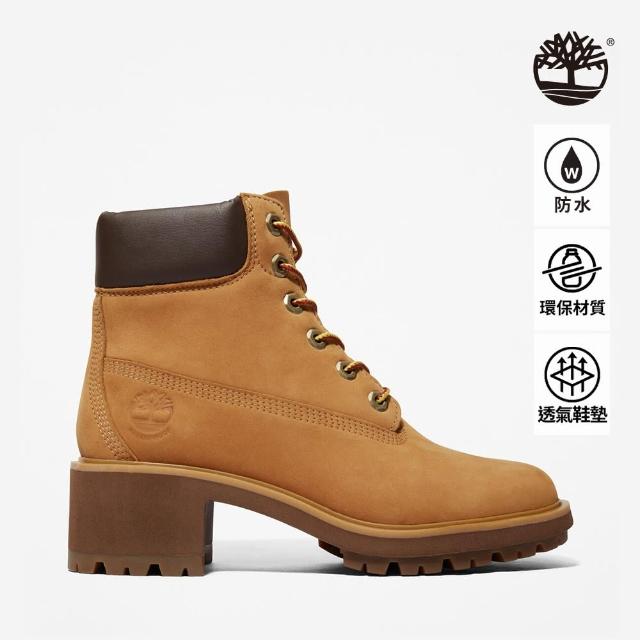 【Timberland】女款小麥黃磨砂革防水6吋低跟靴(A25BS231)