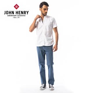 【JOHN HENRY】輕薄舒適西裝長褲-藍