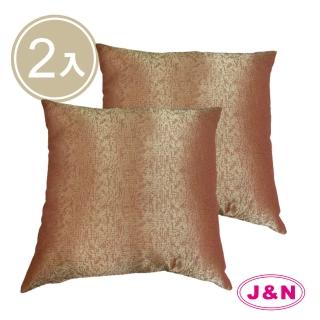 【J&N】優雅亮麗抱枕-60*60cm金橘色(2 入)