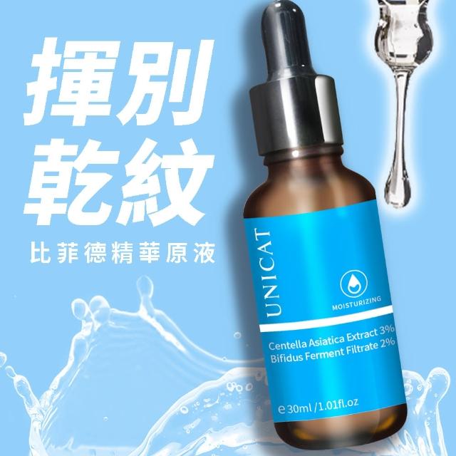 【UNICAT 變臉貓】3%積雪草+2%比菲德超導保濕原液 30ML(激活無上限 重啟水潤年輕)