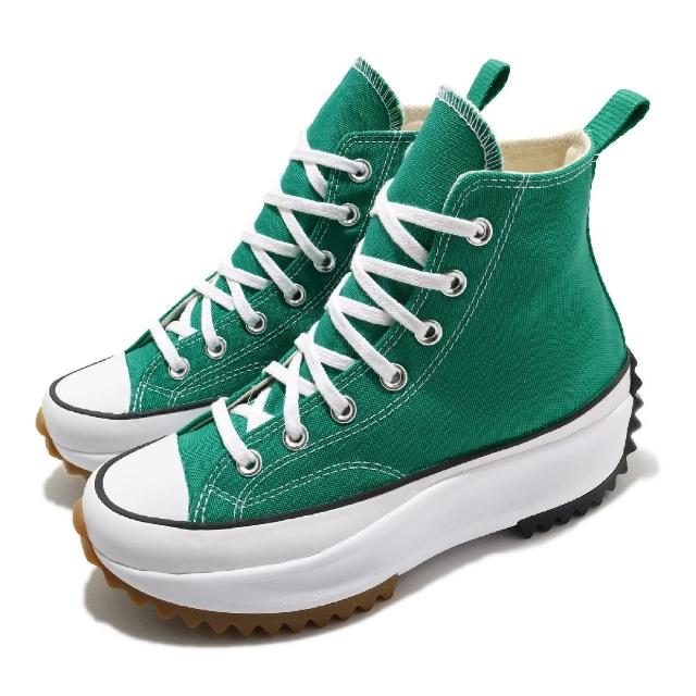 CONVERSE》休閒鞋Run Star Hike Hi 男女鞋厚底舒適簡約增高帆布穿搭綠 