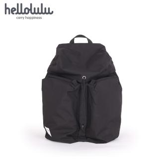 【hellolulu】OLIVER繩扣休閒後背包-黑(50286-201)