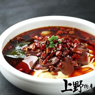 【上野物產】台灣醇厚香濃麻辣鴨血湯X3(500g±10%/固形物200g/包)