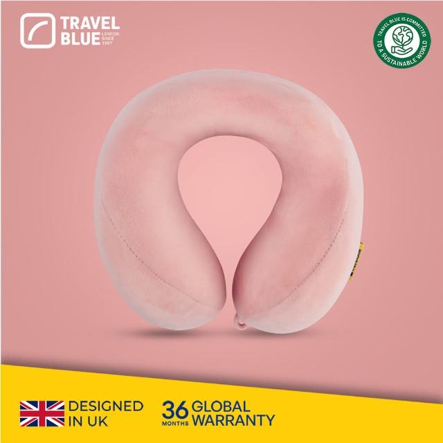 【Travel Blue 藍旅】記憶棉寧靜頸枕 出國旅行 長途必備(U型枕/飛機枕/旅行頸枕)