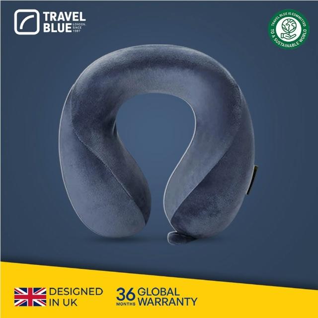 【Travel Blue 藍旅】記憶棉寧靜頸枕 出國旅行 長途必備(U型枕/飛機枕/旅行頸枕)
