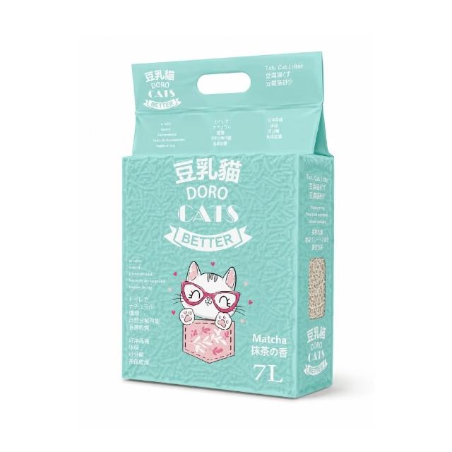 【DORO CATS 豆乳貓】豆腐貓砂7L-6入(豆腐砂、貓砂、環保貓砂)