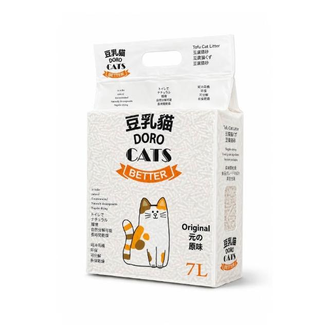 【DORO CATS 豆乳貓】豆腐貓砂7L-6入(豆腐砂、貓砂、環保貓砂)