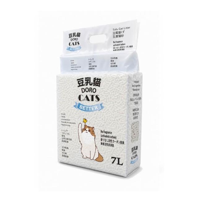 【DORO CATS 豆乳貓】豆腐貓砂7L-6入(豆腐砂、貓砂、環保貓砂)