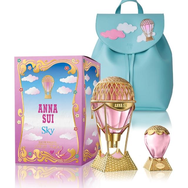 Anna Sui 安娜蘇 綺幻飛行淡香水75ml 贈綺幻飛行後背包 同款小香5ml 公司貨 Momo購物網