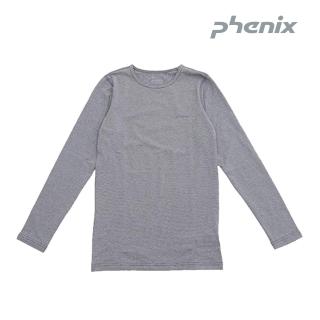 【Phenix】童Outlast恆溫長袖圓領內衣(灰色)PH172KU1(日本秋冬 兒童 保暖內衣)