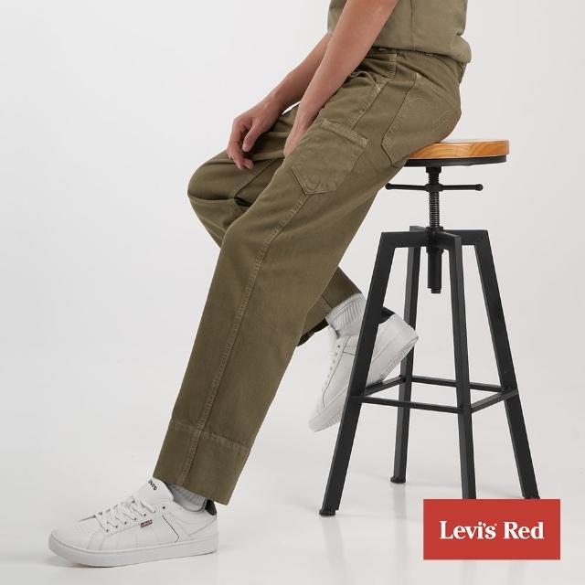 【LEVIS】Red 工裝手稿風復刻再造 男款 Stay loose復古寬鬆版繭型工作褲 / 軍綠 / 寒麻纖維