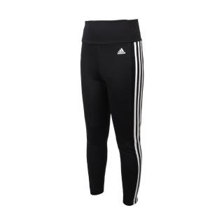 【adidas 愛迪達】女緊身長褲-吸濕排汗 運動 慢跑 路跑 瑜珈 有氧 愛迪達 黑白(GL4040)