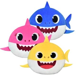 【Pinkfong】鯊魚寶寶頭型抱枕(碰碰狐 BABYSHARK 枕頭 靠墊 玩具)