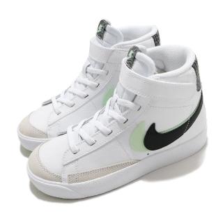 【NIKE 耐吉】休閒鞋 Blazer Mid 77 運動 童鞋 基本款 簡約 舒適 穿搭 中童 白 黑(DD1848-100)