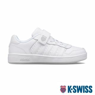 【K-SWISS】時尚運動鞋 Court Palisades Strap-童-白(57006-117)