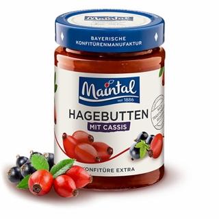 【即期品德國MAINTAL】美茵特玫瑰果黑醋栗果醬340G(效期2023/06/23)