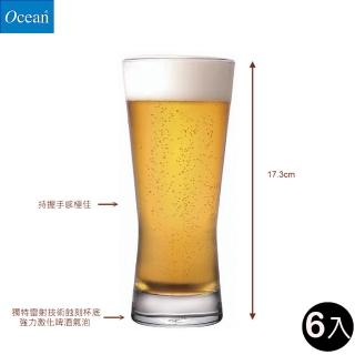 【Ocean】大都會啤酒杯 400ml 6入組(啤酒杯)