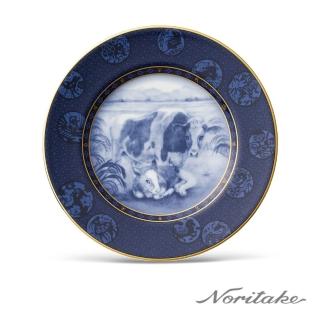 【NORITAKE】2021牛年生肖盤-福牛鴻運來18cm