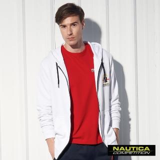 【NAUTICA】COMPETITION經典素色連帽長袖外套(白色)