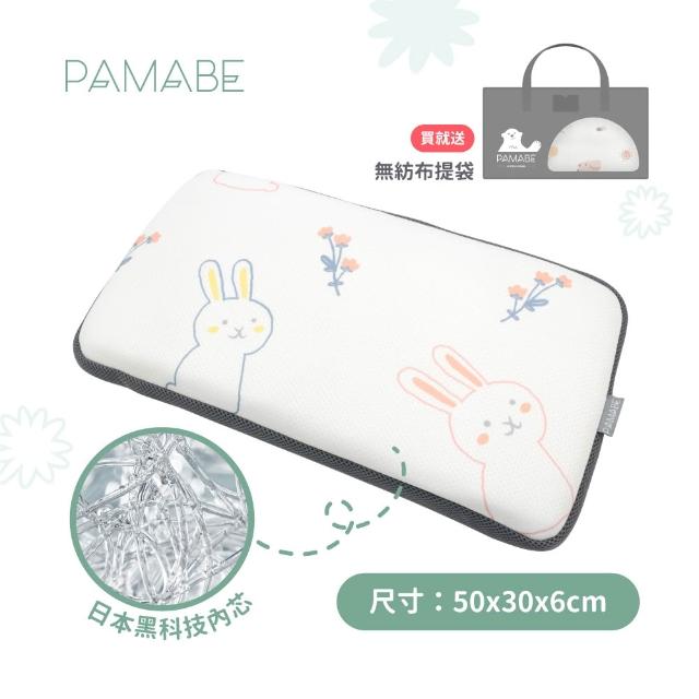 【PAMABE】4D兒童水洗透氣枕-涼夏兩件組-6cm(防蹣抗菌/午睡枕/保母托育枕/兒童枕/小童枕)