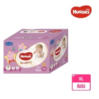 【HUGGIES 好奇】裸感黏貼型紙尿褲/尿布 佩佩豬聯名網路限定版 XL 84片/箱