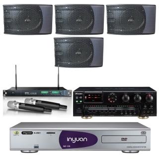 【音圓】點歌機4TB+擴大機+無線麥克風+迴授抑制器+兩對喇叭(N2-120+AK-7+ACT-869PRO+KS-9980PRO)