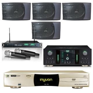 【音圓】點歌機4TB+擴大機+無線麥克風+迴授抑制器+兩對喇叭(N2-150+NO-1+ACT-869PRO+KS-9980PRO)
