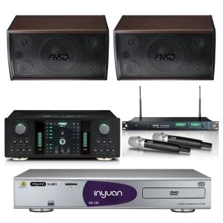 【音圓】點歌機4TB+擴大機+無線麥克風+迴授抑制器+喇叭(S-2001 N2-120+NO-1+ACT-869PRO+SD-305)