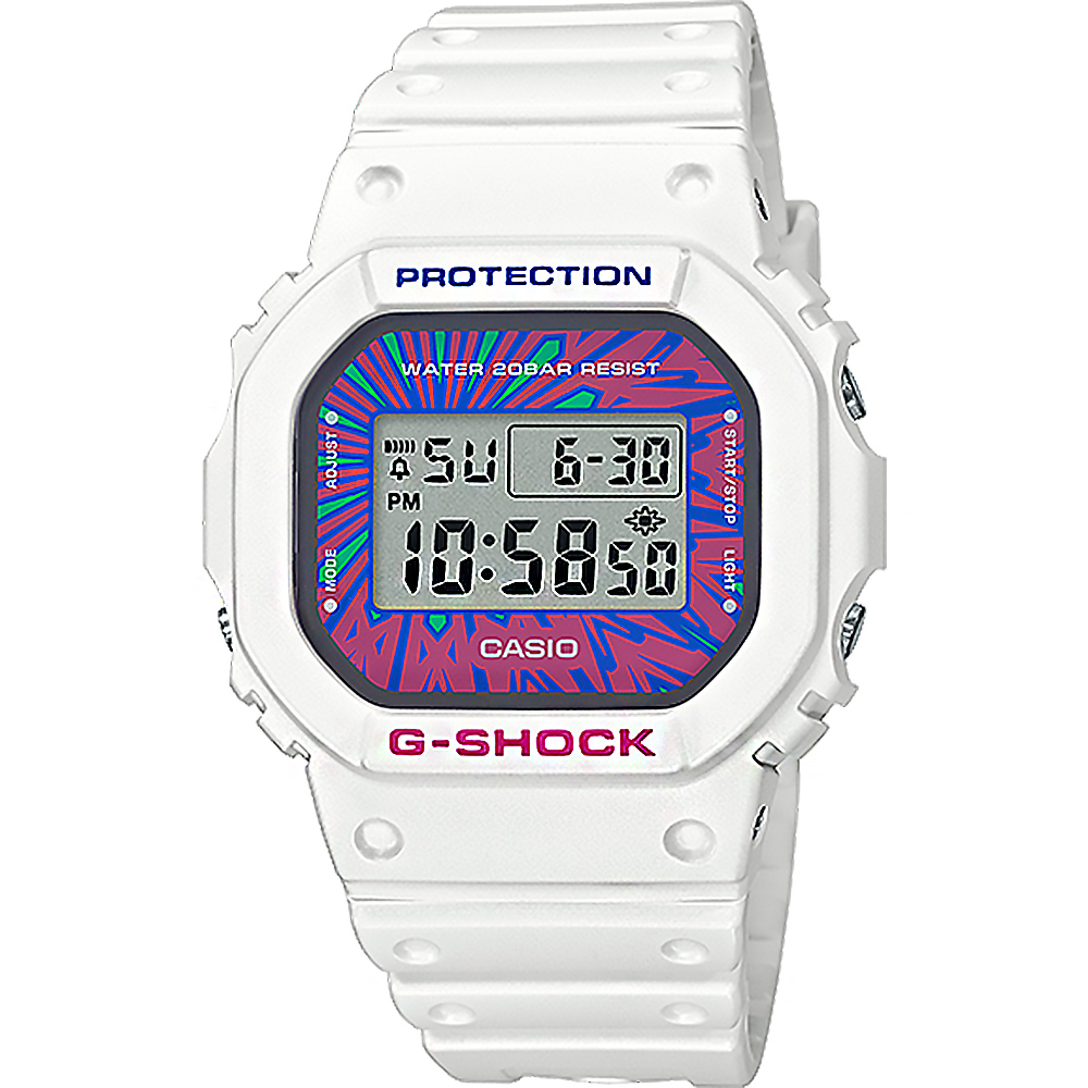 CASIO】G-SHOCK 經典DW-5600系列電子手錶-黑/42mm(DW-5600E-1) - momo