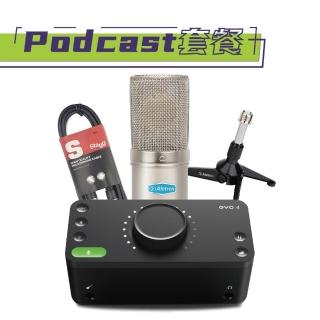 【Podcast進階套餐】CM6 MKII 電容麥克風＋Audient Evo 4 2in+MIC架＋MIC線(原廠公司貨 商品保固有保障)