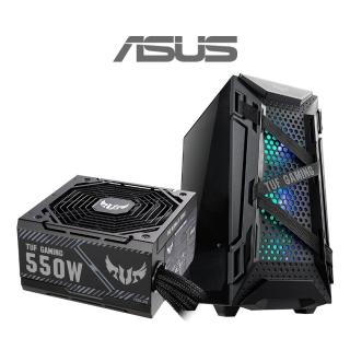 【ASUS華碩 機殼+550W電源】TUF Gaming GT301 電腦機殼+TUF Gaming 550W 銅牌 電源供應器