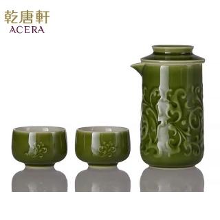 【乾唐軒】繁華盛世陶瓷泡茶器(一壺+二杯 / 綠釉)