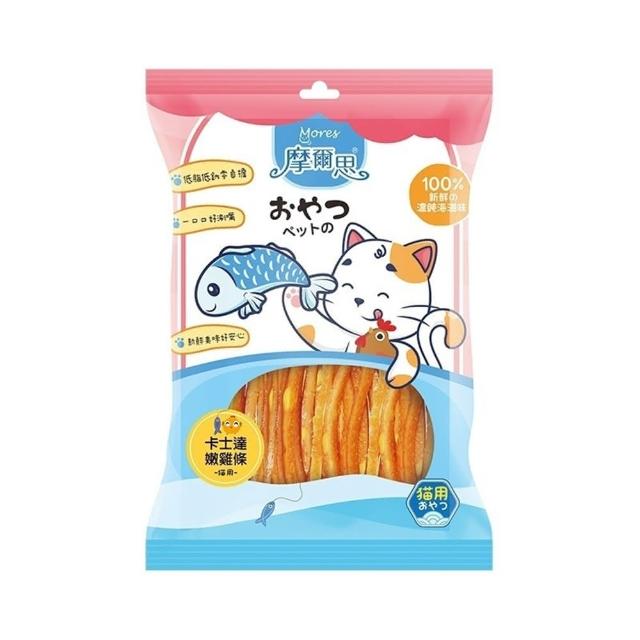 【MORES 摩爾思】貓用零食/潔牙片 15-40g*10入組(貓零食、貓肉乾)