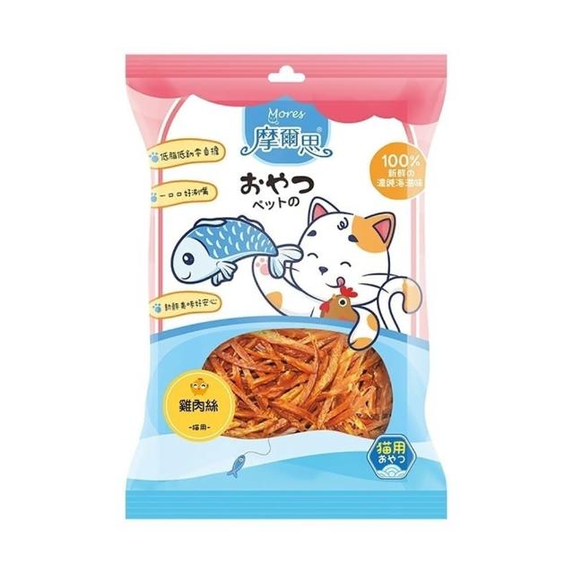 【MORES 摩爾思】貓用零食/潔牙片 15-40g*10入組(貓零食、貓肉乾)
