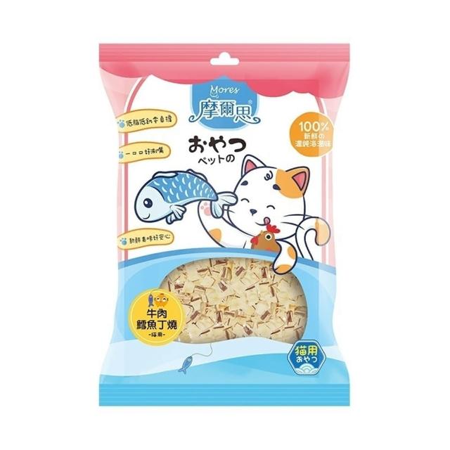 【MORES 摩爾思】貓用零食/潔牙片 15-40g*10入組(貓零食、貓肉乾)