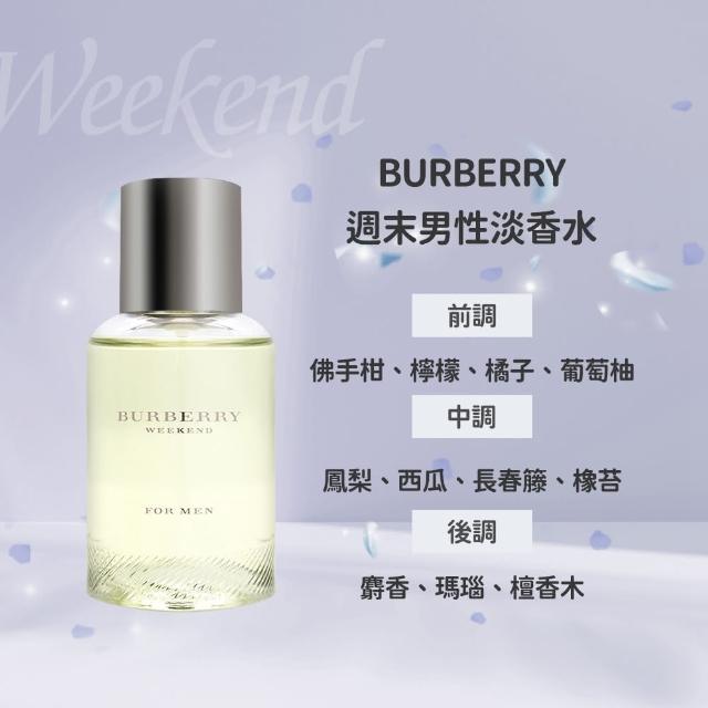 【BURBERRY 巴寶莉】粉紅風格女性/週末男性淡香水/週末女性淡香精 100ml(多款任選)