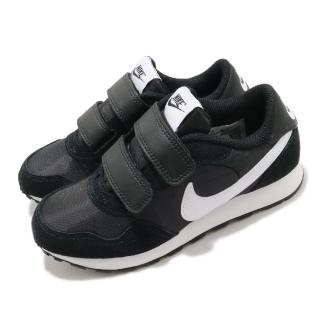【NIKE 耐吉】休閒鞋 MD Valiant 運動 童鞋 基本款 簡約 魔鬼氈 舒適 中童 穿搭 黑 白(CN8559-002)