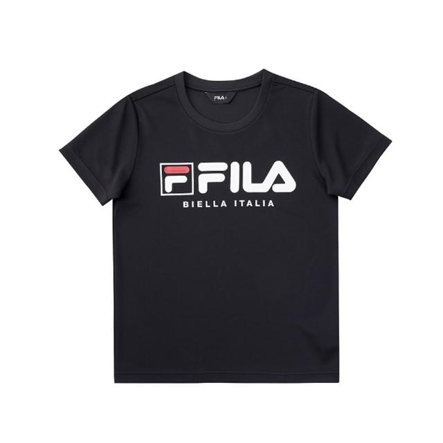 FILA【FILA】KIDS 童吸濕排汗短袖上衣-黑(1TEV-4905-BK)