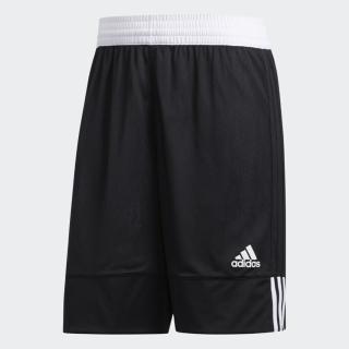 【adidas 愛迪達】Adidas 3g Spee Rev Shr 男 短褲 籃球 運動 雙面穿 透氣 排汗 舒適 黑白(DX6386)