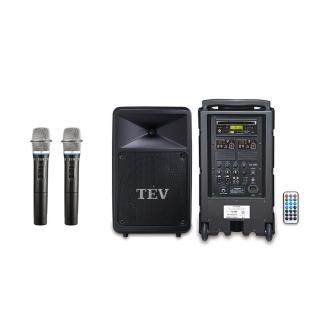 【TEV】雙頻無線移動式擴音機 含2手握麥克風 CD/USB/SD/BT/280W(TA-780 CD-2)