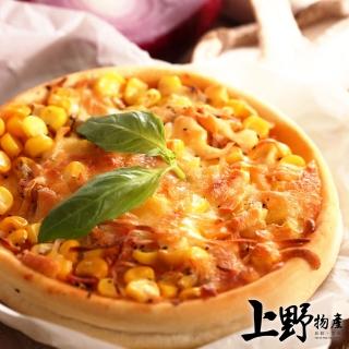 【上野物產】五吋牽絲海鮮圓披薩 x30片(120g±10%/片 Pizza 比薩 披薩 烤箱微波爐即可)