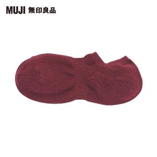 【MUJI 無印良品】男棉混淺口直角襪(酒紅25~27cm)